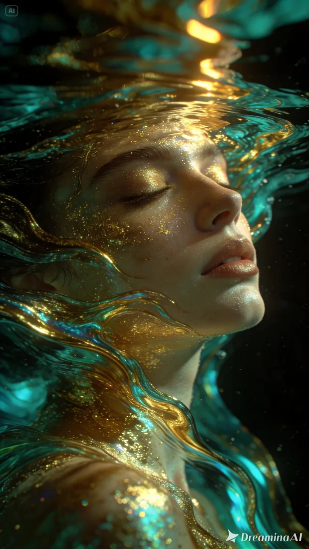 Hyper-detailed luxury editorial beauty p